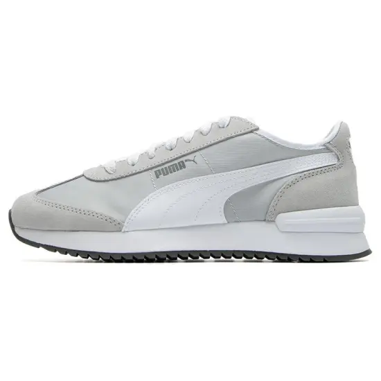 PUMA R78 Cushioning Wear Resistant Low Top Casual Shoes Unisex Silver White