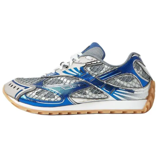 Bottega Veneta Orbit Low Top Casual Shoes Men's Blue Gray