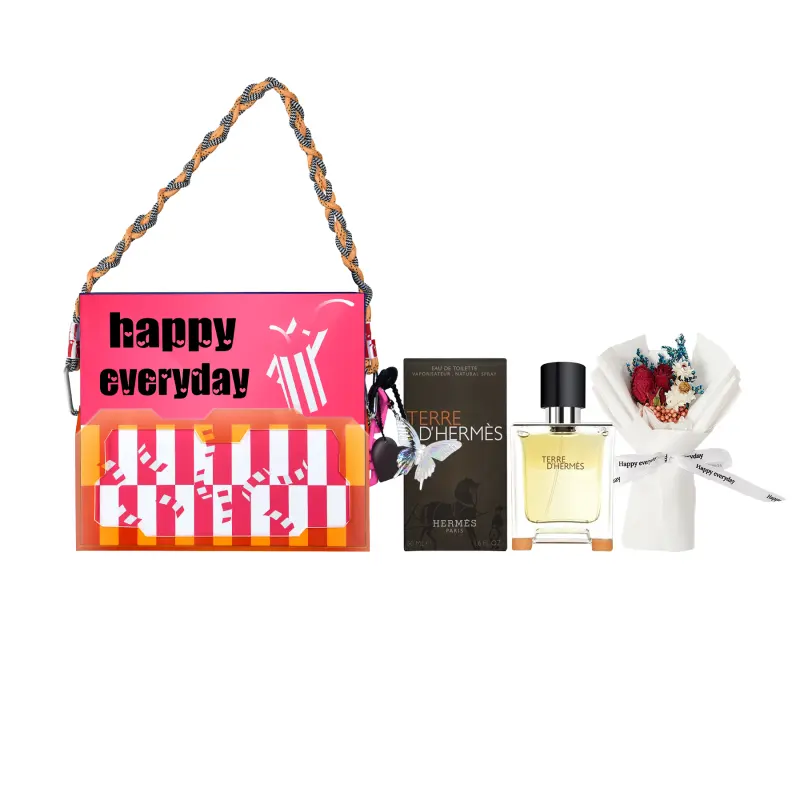 HERMES Men's gift box, perfume, set, punk style, light luxury style, 50 ml, 100 ml, 200 ml