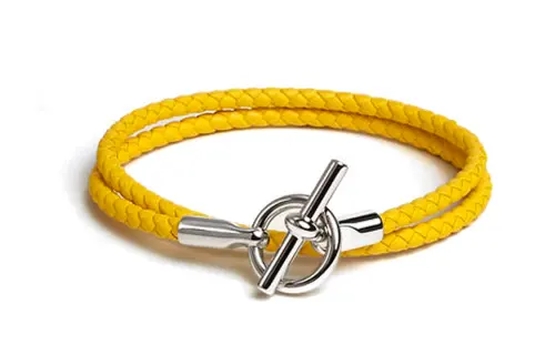 HERMES Glenan Bracelets Women's Yellow