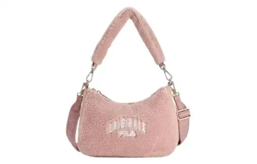 FILA Fabric Shoulder Bag, Crossbody Bag Extra Small Women's Sand Leather Pink