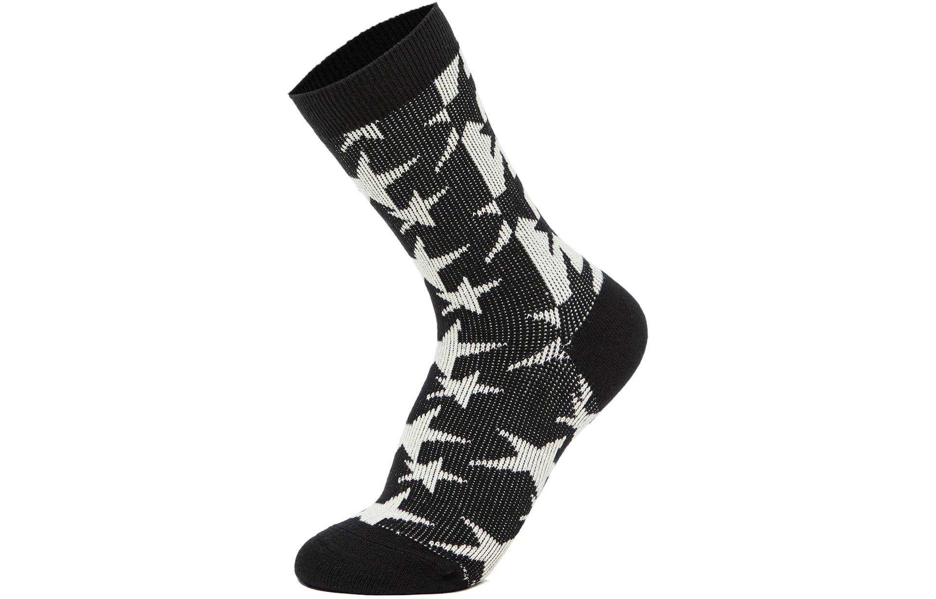 Li Ning Crew Socks Unisex 1 Pack Black & Black