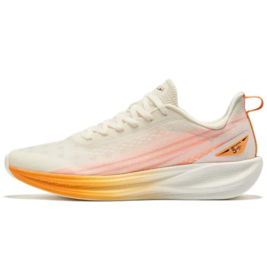 Erke Water Drift 5.0 Cushioning, Wear Resistant Low Top Sprint Running Shoes Men's Microcrystal White Beeswax Orange