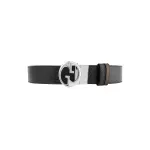 GUCCI GG Cow Leather Belts Men's Width 4cm