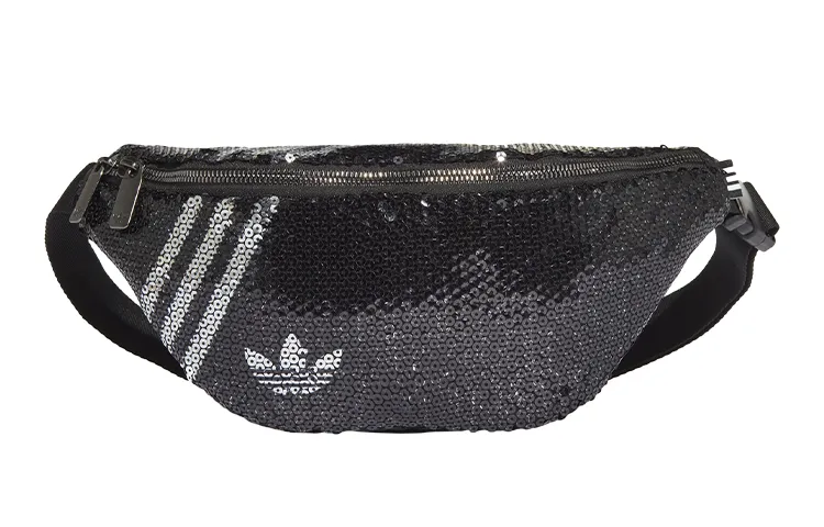 Adidas Originals Polyester Sling Bag, Fanny Pack Regular Unisex Black