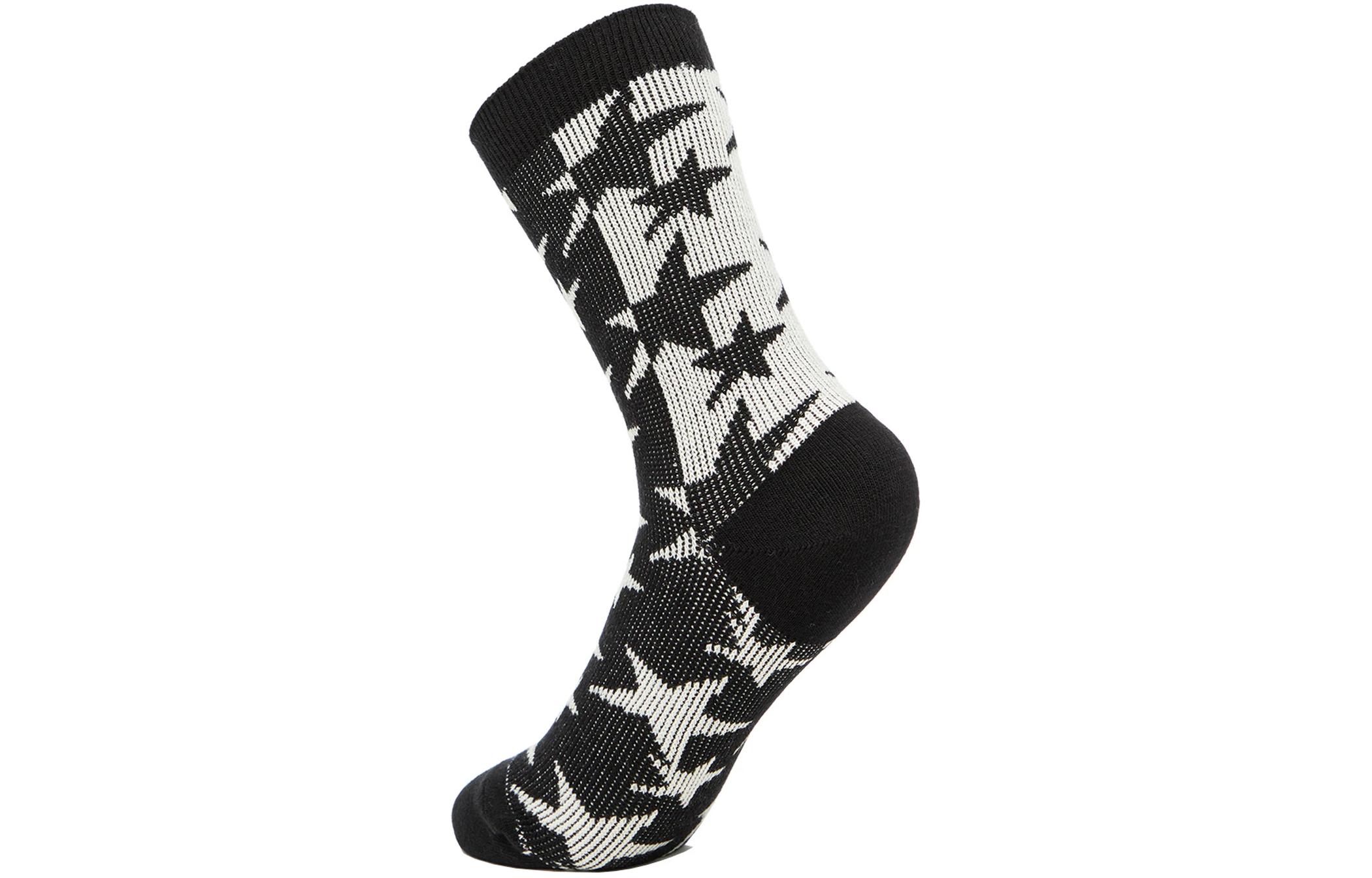 Li Ning Crew Socks Unisex 1 Pack Black & Black