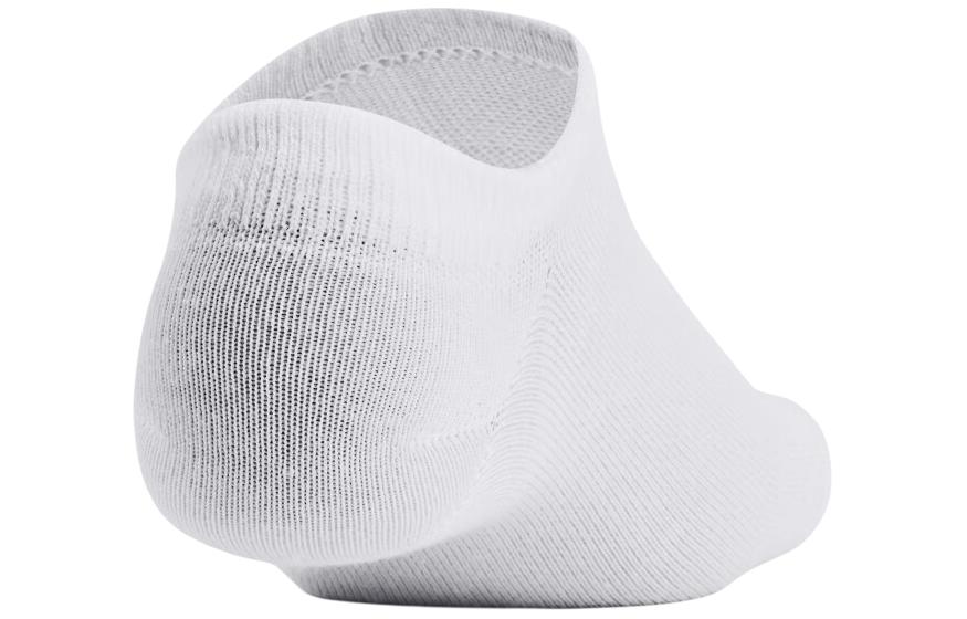 Under Armour Essential No Show Socks Unisex 6 Pack White