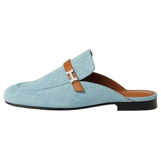 HERMES Closed Toe Slippers Women's