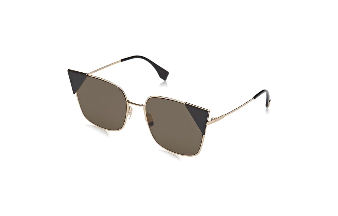 Женские очки Fendi 0002M (розово-золотые)