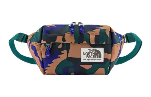 THE NORTH FACE 4L Fanny Pack Outdoor Bag Fabric Green Unisex