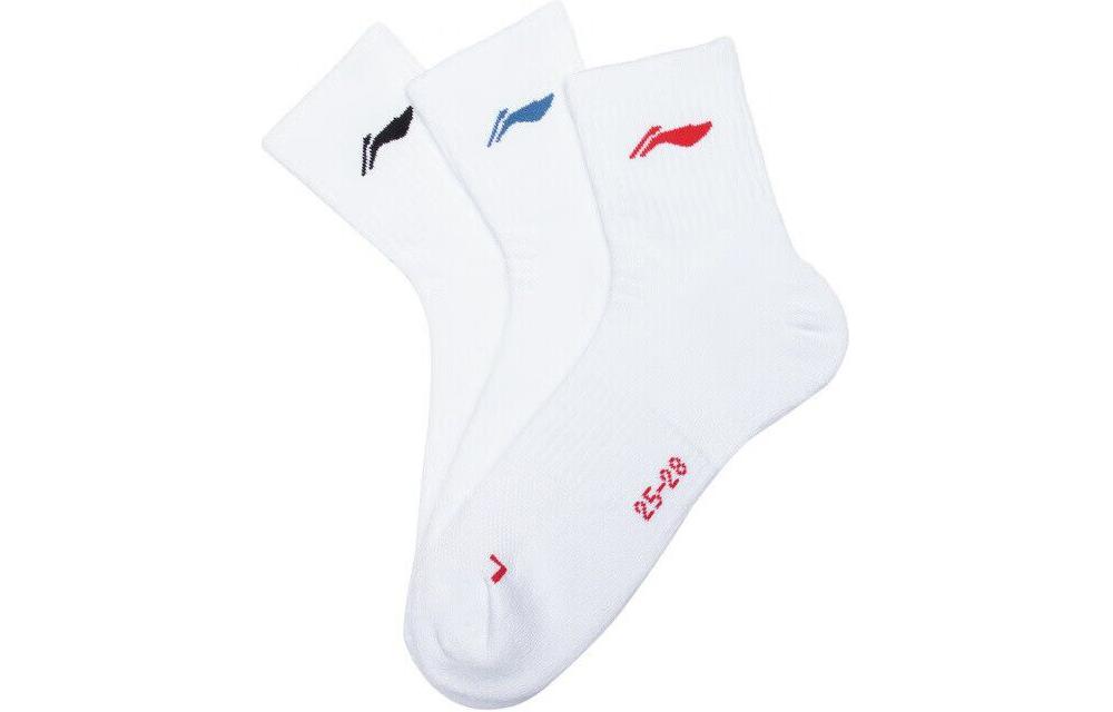 Li Ning Badminton Collection Badminton Socks Unisex 3 Pack