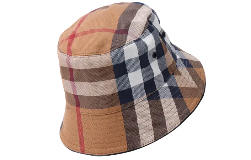 Burberry Check Pattern Bucket Hat