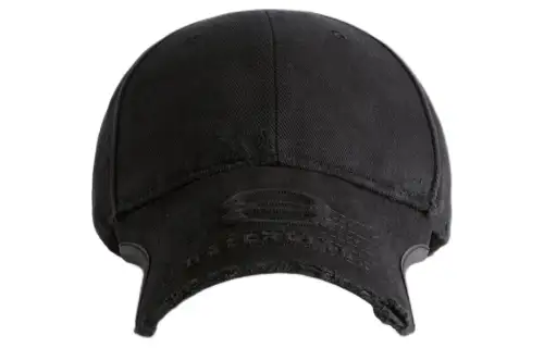 Balenciaga Cotton Baseball Caps Men's Black