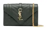 SAINT LAURENT ENVELOPE Cow Leather Envelope Bag, Crossbody Bag, Shoulder Bag Small Women's Jasper