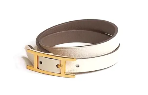 HERMES Behapi Wristband, Hand Jewelry Women's White