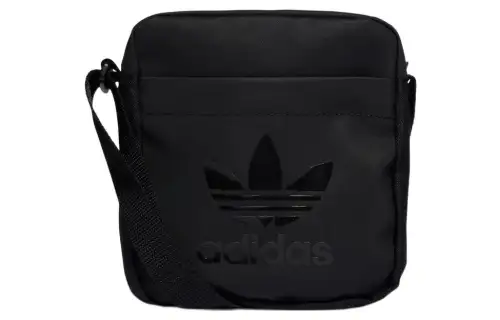 Adidas Originals Trefoil Polyester Shoulder Bag, Crossbody Bag Regular Unisex Pure Black