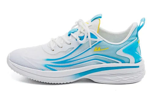 Warrior new soft-soled rope skipping shoes, versatile mesh sports shoes, breathable low-top running shoes, men's style, dark blue and white