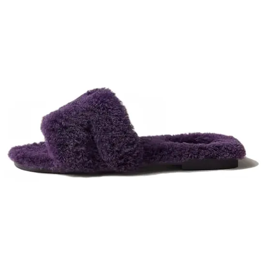 HERMES Oran Slide Slippers Women's Violet