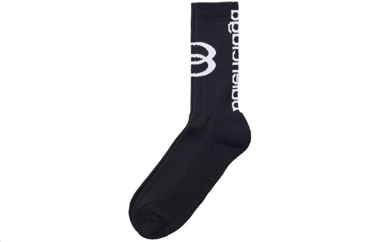 Balenciaga Unity Knitted Socks ‘Black/White’