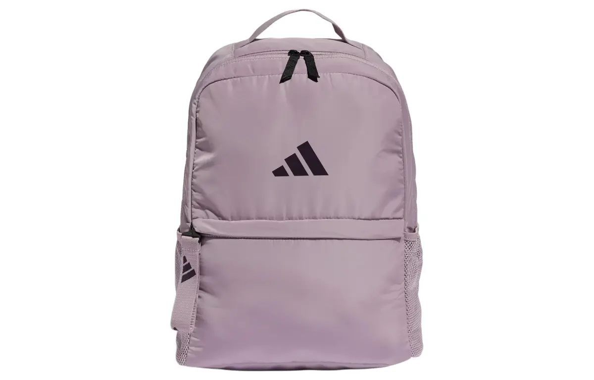 Adidas Polyester Backpack Regular Women's Light Gray Purple