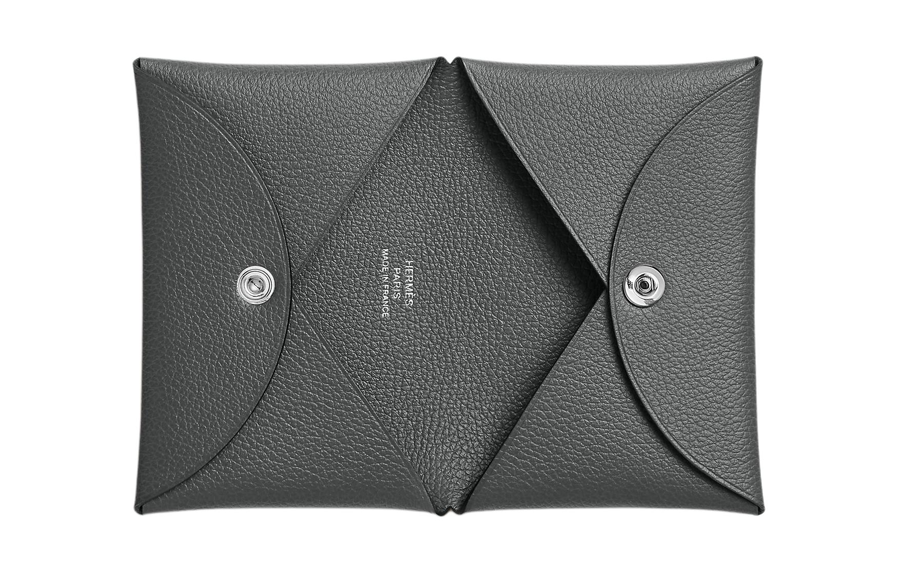 Сумка HERMES Calvi Evercolor (серый) — фото 2