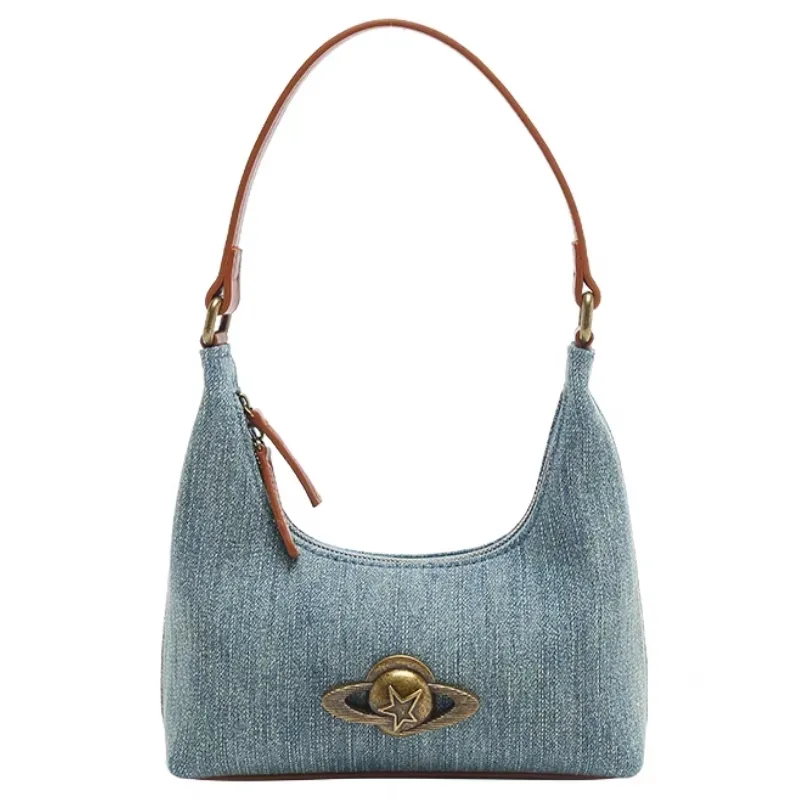 NOMK Pu Shoulder Bag Regular Women's Denim Blue