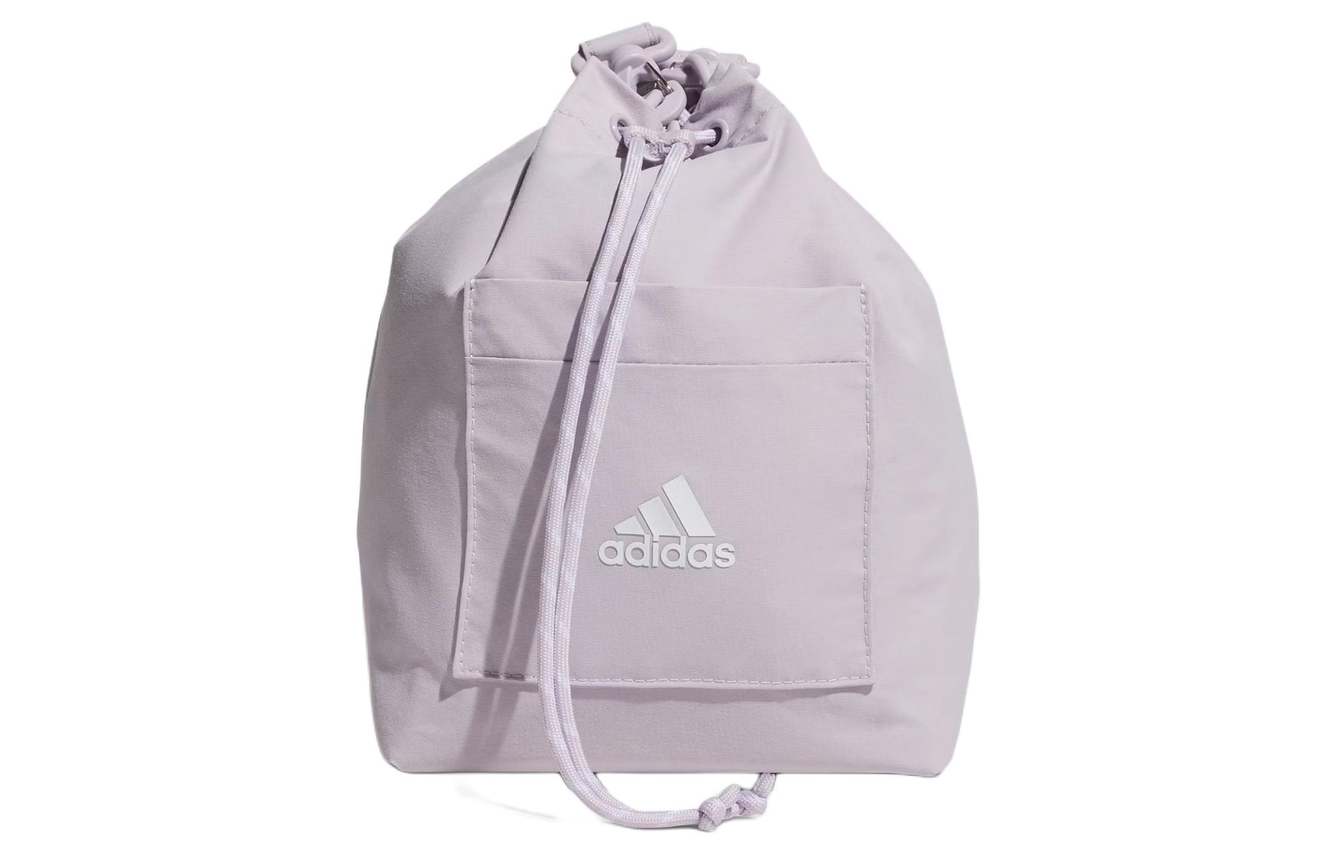 Женская сумка-ведро adidas (серебристая)