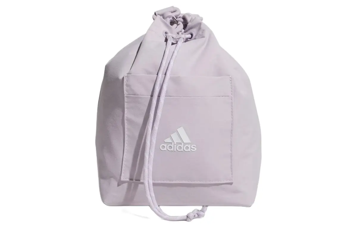 Adidas Recycled Polyamide One Shoulder Crossbody Bucket Bag Handbag Small Women's Silver