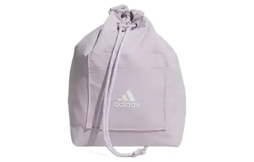 Adidas Recycled Polyamide One Shoulder Crossbody Bucket Bag Handbag Small Women's Silver