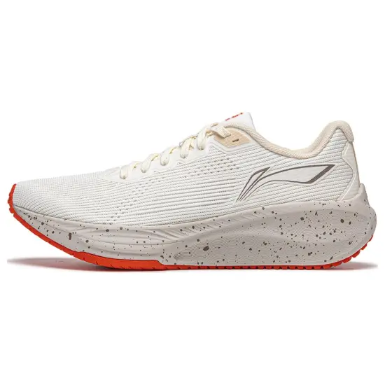 LiNing Wuyue 2.0 Cushioned Slip Resistant Abrasion Resistant Breathable Low Top Casual Running Shoes Men's White