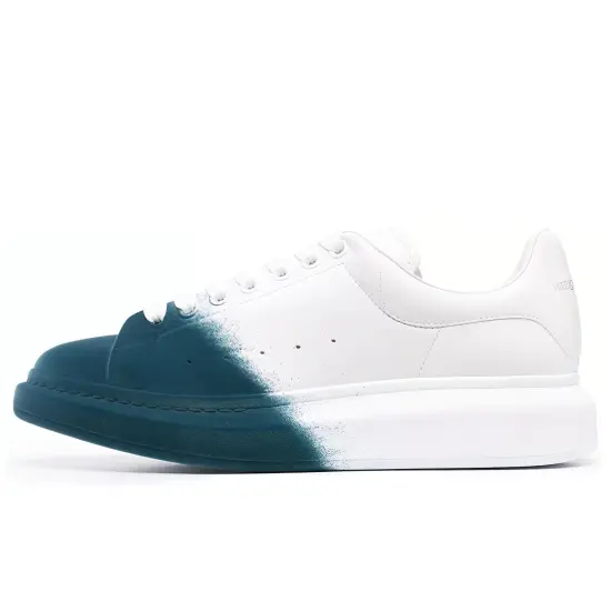 Alexander McQueen Oversized Two-Tone White Emerald Green