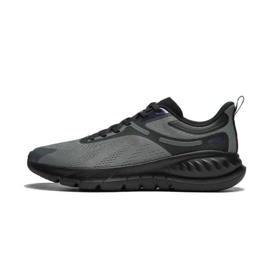 LINING Eazgo Flex V2 Running Shoes Men Low-Top Asphalt Gray/Black