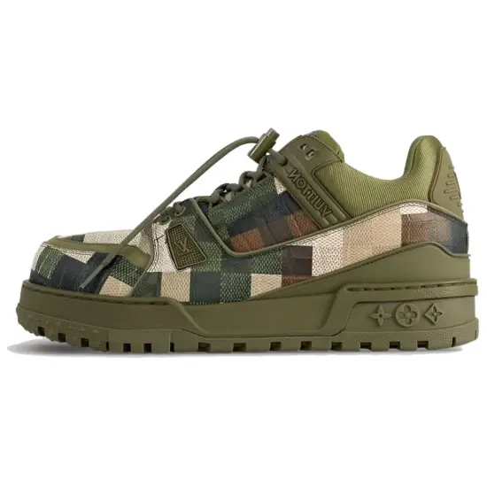 LOUIS VUITTON LV Trainer Maxi Sneaker Green Damoflage Damier