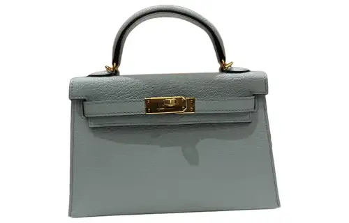 HERMES Mini Kelly 2 Mysore Goat Skin Kelly Bag, Shoulder Bag, Crossbody Bag, Handbag 19 Women's