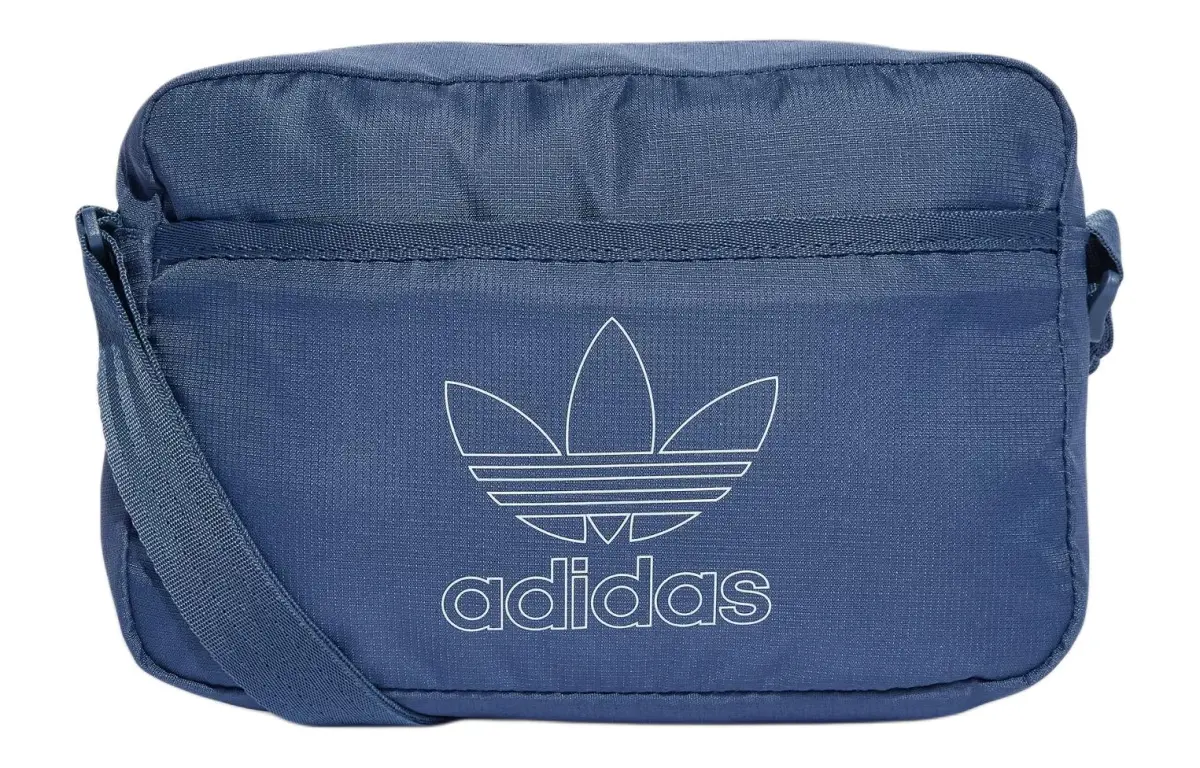 Adidas Originals Recycled Material Shoulder Bag Unisex Ink Blue