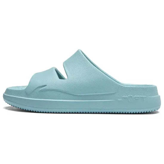 LiNing Soft Clap Slip Resistant Slide Slippers Unisex Blue