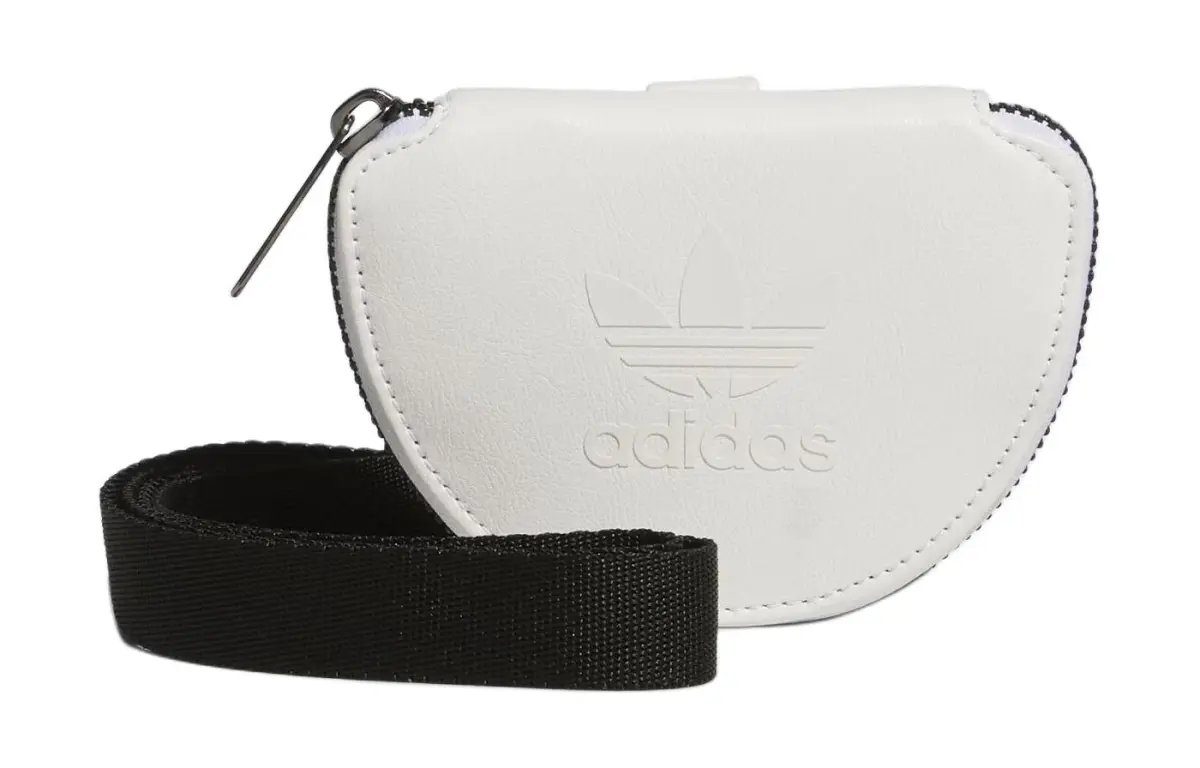 Adidas Originals Polyurethane Coin Purse Small Unisex Classic White