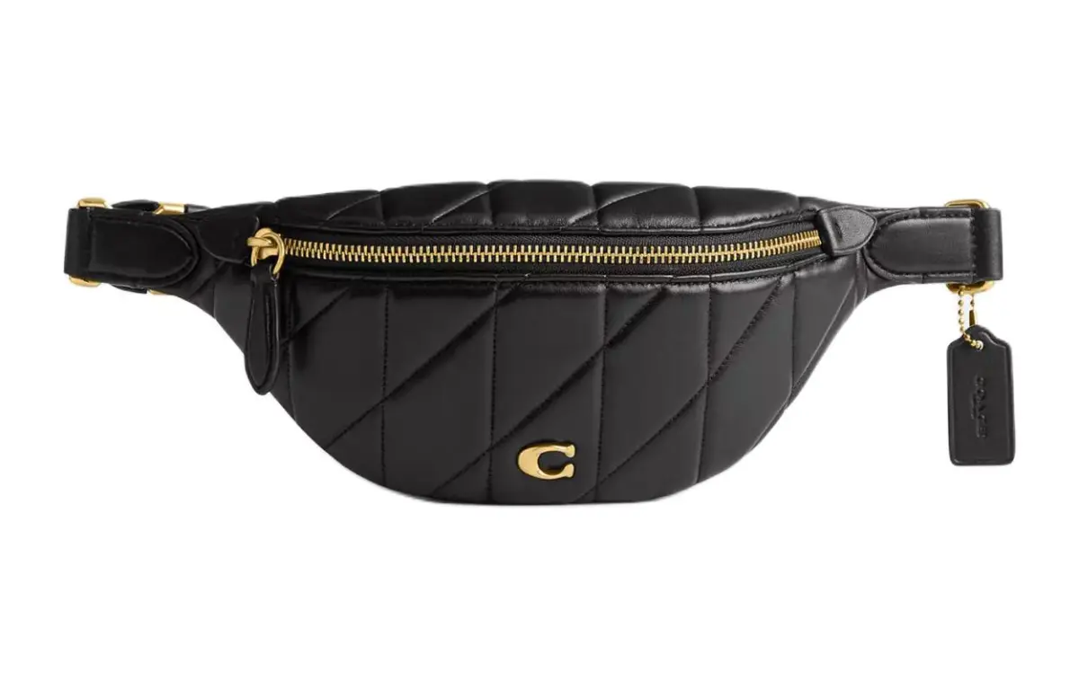 COACH Nappa Leather Fanny Pack Large Women's Black
