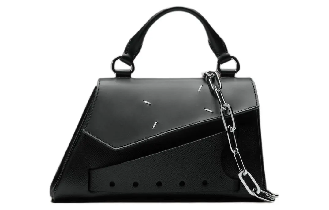Maison Margiela Calfskin One Shoulder Crossbody Handbags Women's Black