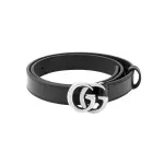 GUCCI Gg Marmont Belt Palladium toned Buckle .8 Width