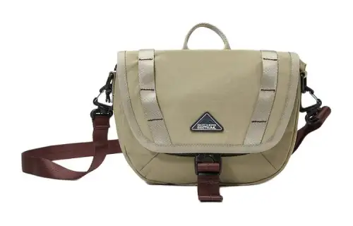 Skechers Nylon One Shoulder Handbag, Crossbody Bag Regular Unisex Pepper Beige