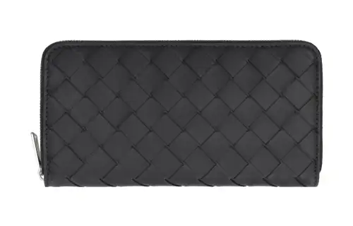 Bottega Veneta Intrecciato Zip Around Wallet