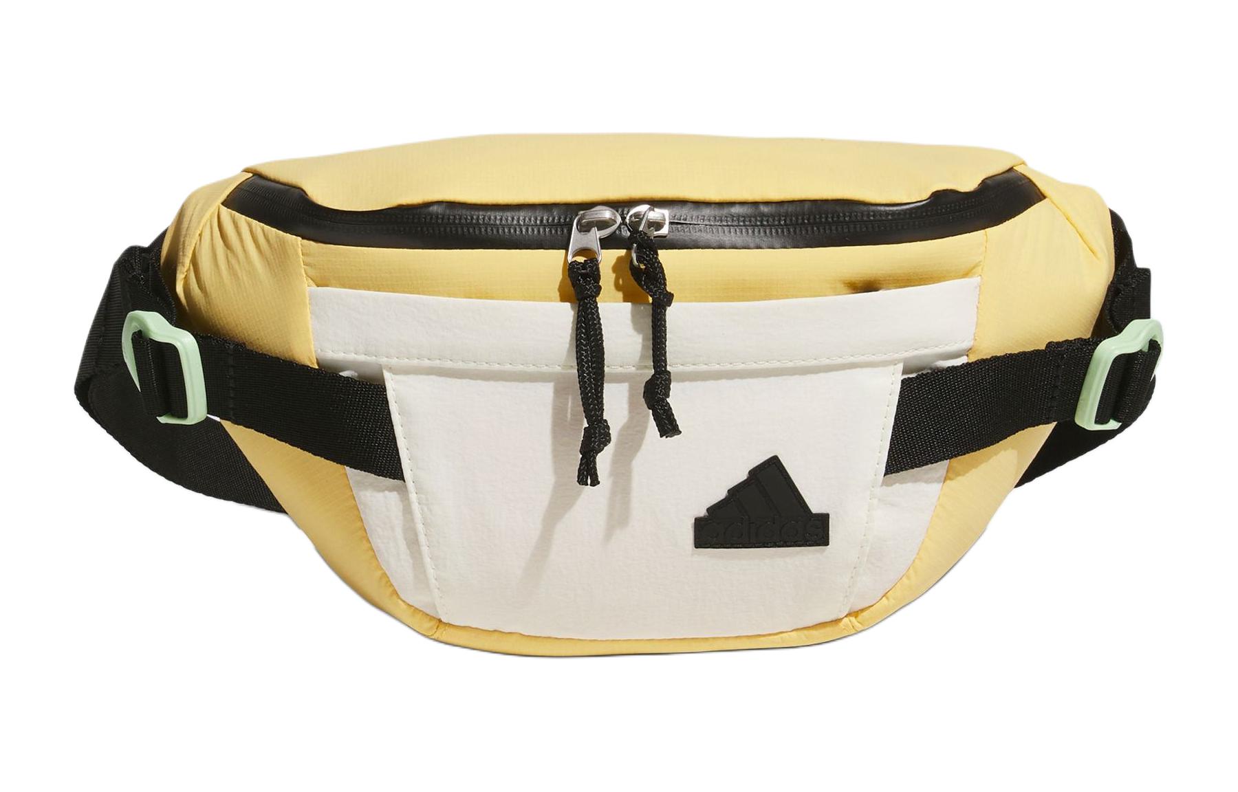 Adidas Recycled Polyamide Shoulder Bag, Crossbody Bag, Fanny Pack Small Unisex Apricot Yellow