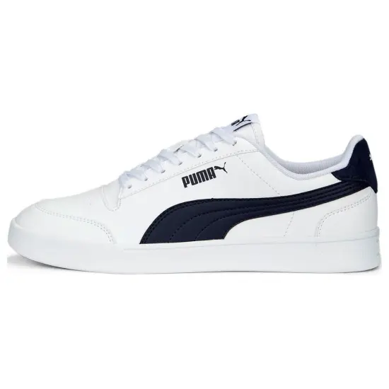 Puma Shuffle Skateboarding Shoes Unisex Low-top Puma White-Blue-Black