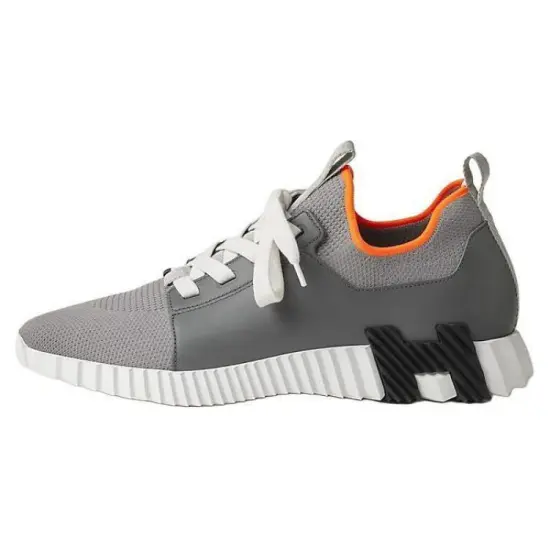 HERMES Depart Casual Shoes Men Low-Top Gray