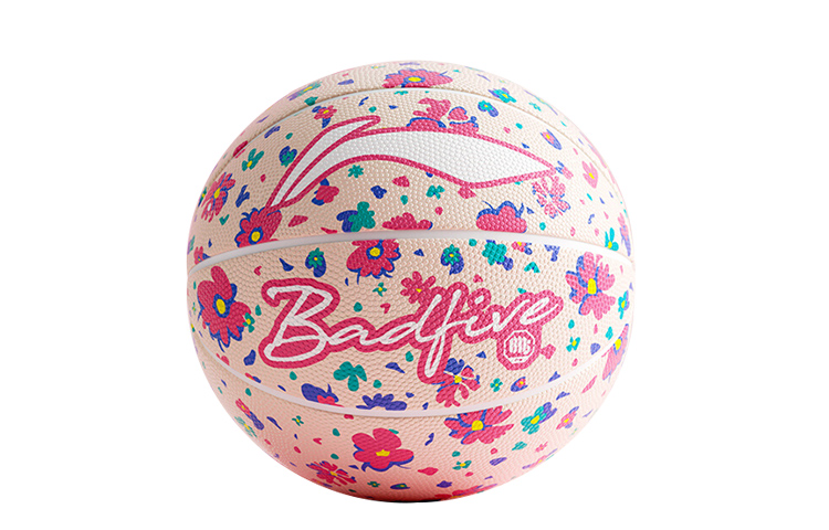Li Ning Rubber Basketball Pink Size 7 Training Unisex