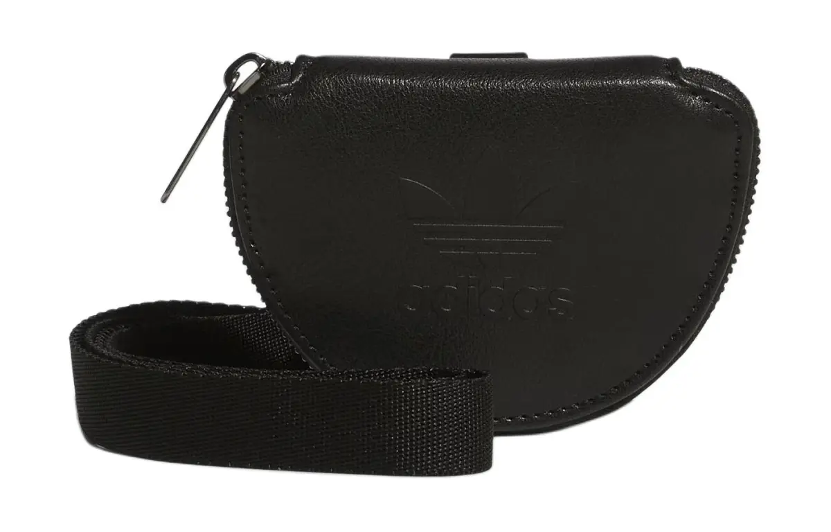 Adidas Originals Polyurethane Coin Purse Small Unisex Black