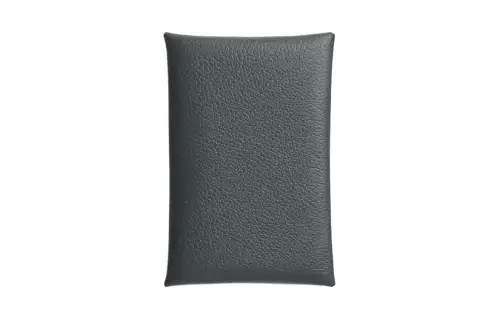 HERMES Calvi Evercolor Calfskin Card Holder Women's Dusty Gray