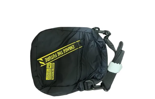 Li Ning Polyester Shoulder Bag, Crossbody Bag Regular Unisex Black