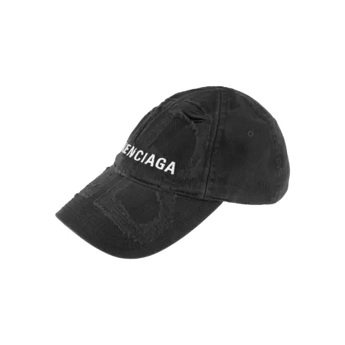 Balenciaga Bb Laser Destroyed Velcro Tab Cap